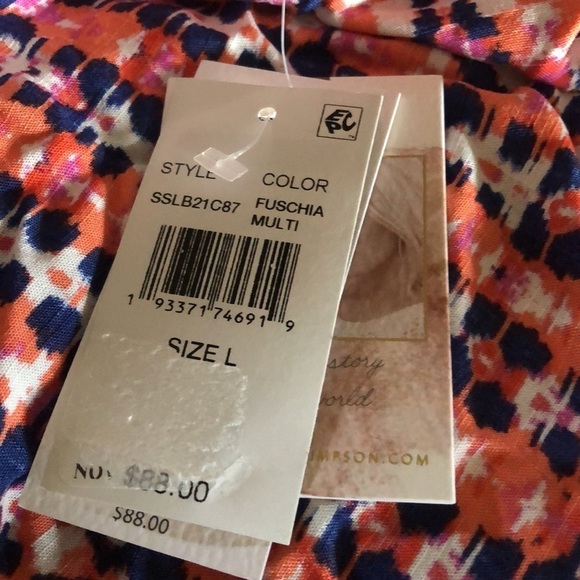 Jessica Simpson Women's Basic Swim Bathing Suit Cover Up, Size Large - Picture 3 of 5